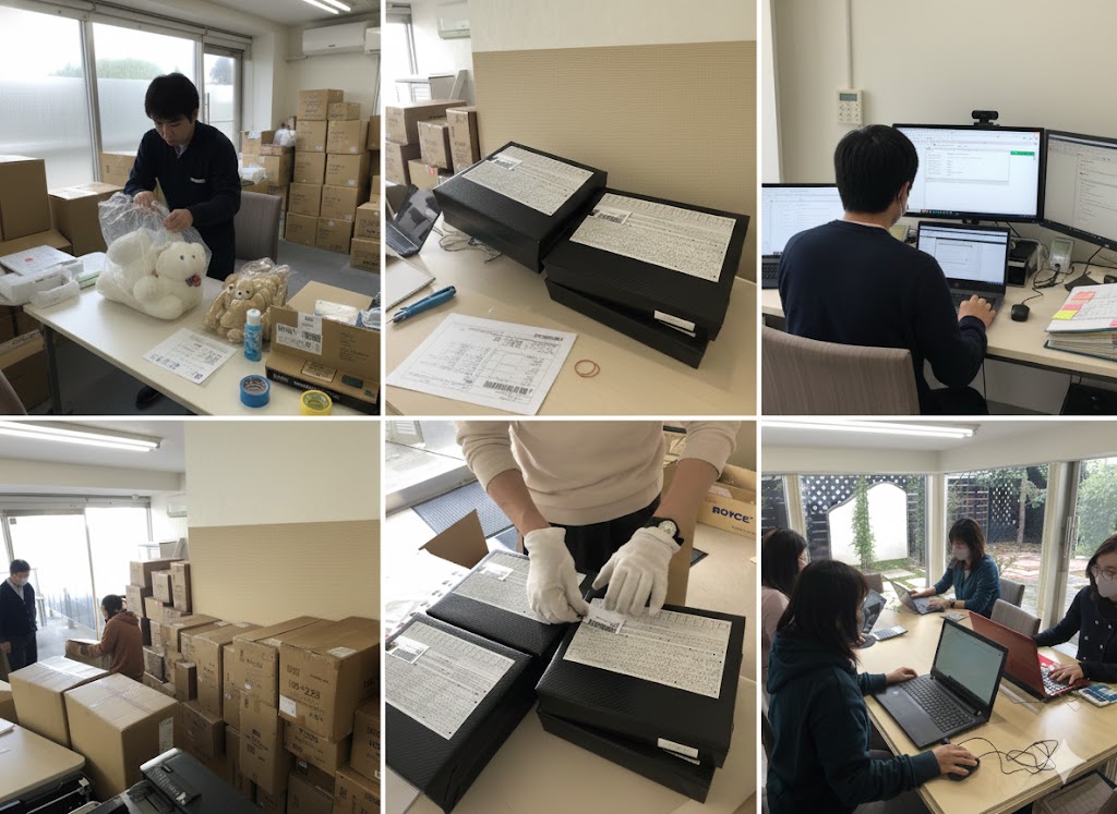 東京都内 オフィス兼倉庫の実務風景